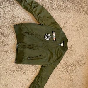 Vintage Havana Marine Corps Army Green Jacket